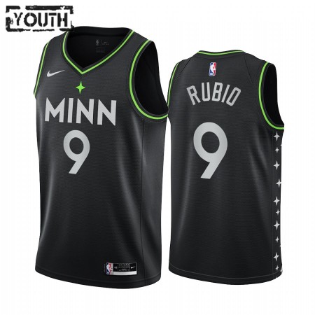 Maglia NBA Minnesota Timberwolves Ricky Rubio 9 2020-21 City Edition Swingman - Bambino